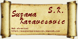 Suzana Karavesović vizit kartica